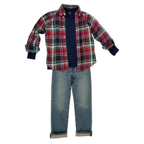 3 pc. Polo Ralph Lauren Boys Outfit 7 Preppy Back to School Classic Country Club - Picture 1 of 16